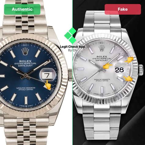 real rolex datejust vs fake